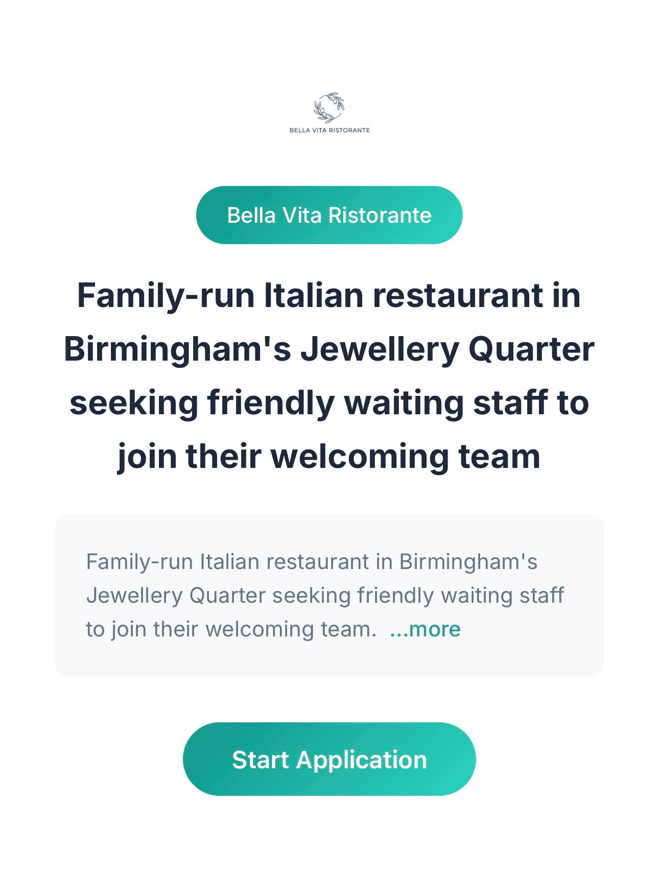 Restaurant branded interview