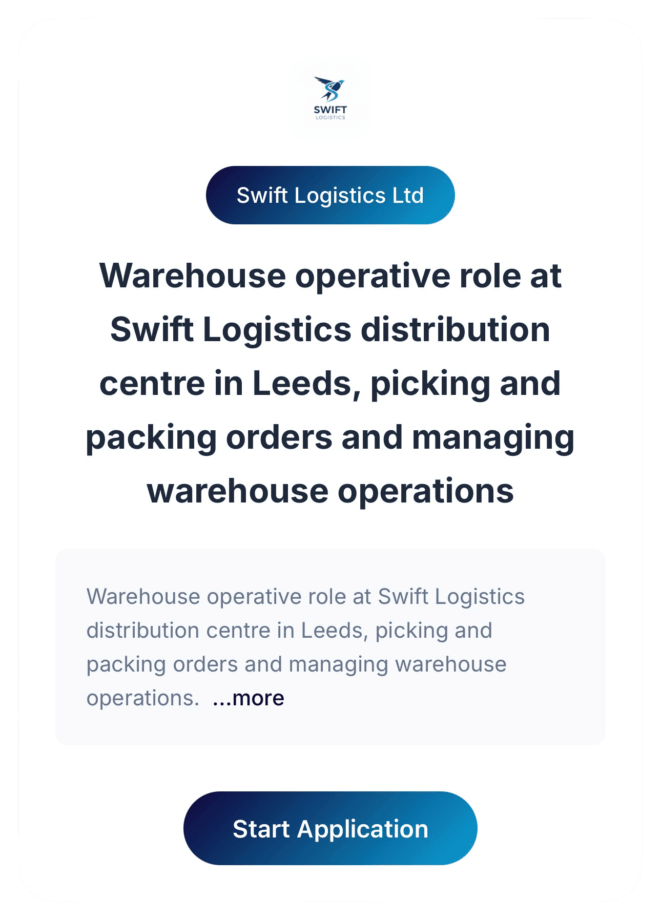 Swift branded interview